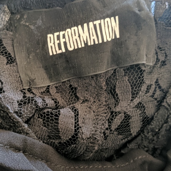 NWOT Reformation Hailey Top Black Size S - Picture 6 of 7